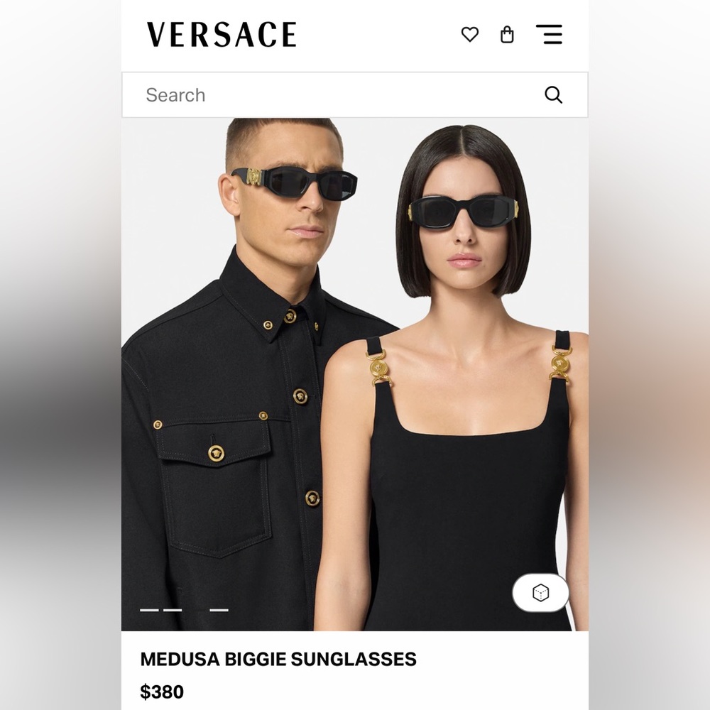 Versace // Medusa Biggie Sunglasses
